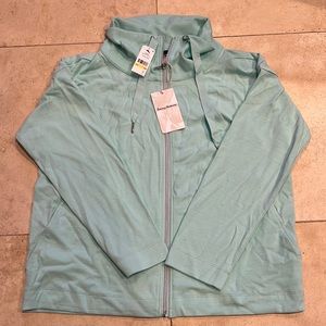 Tommy Bahama size medium Beachy bay full zip color Azul Marina new with tags